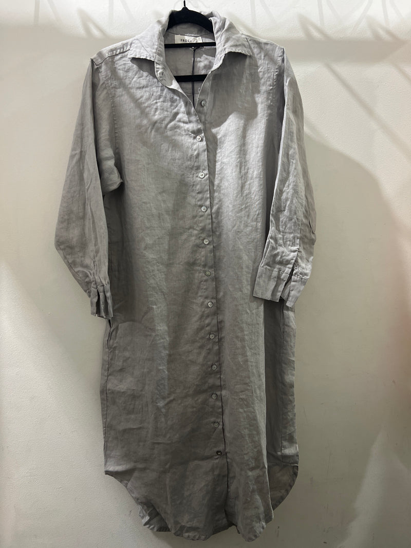 Frockk Dress Elena Linen Pewter