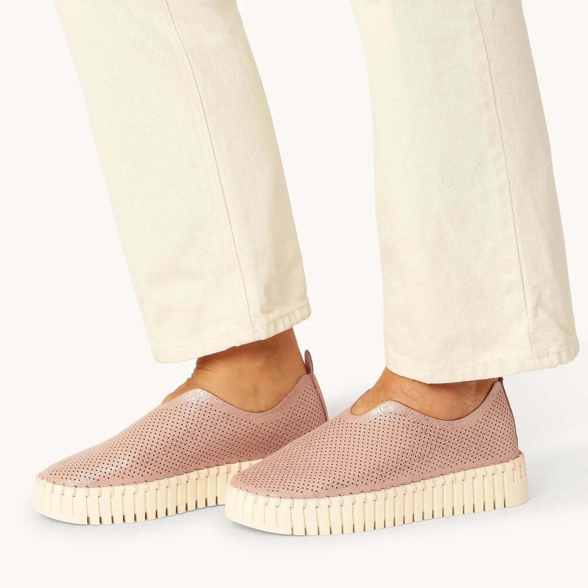 Ilse Jacobsen Shoes Tulip Adobe Rose Pearled Ivory 3577