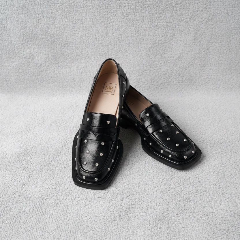 MR Shoes Loafer Black High shine Mista