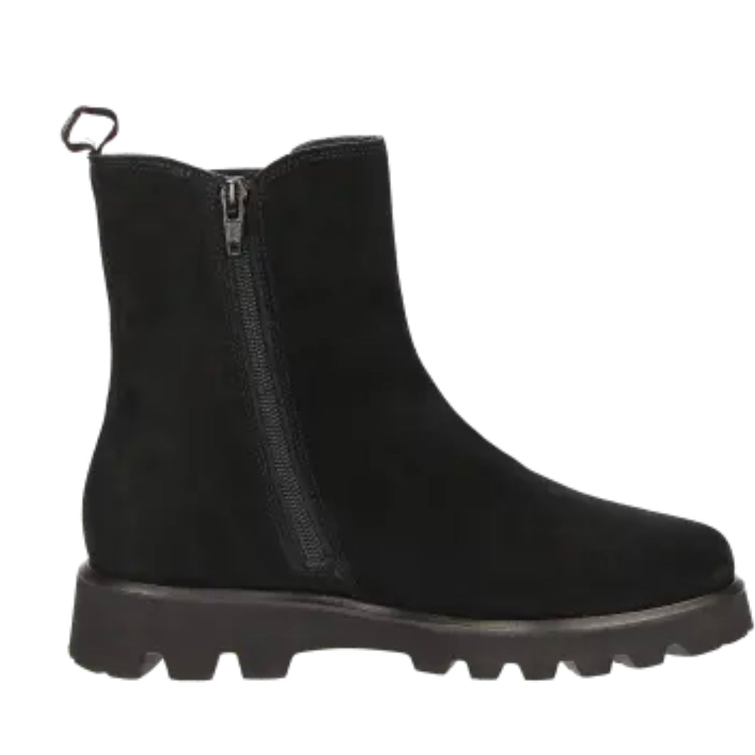 Sioux Black Suede Ankle Boot 729H