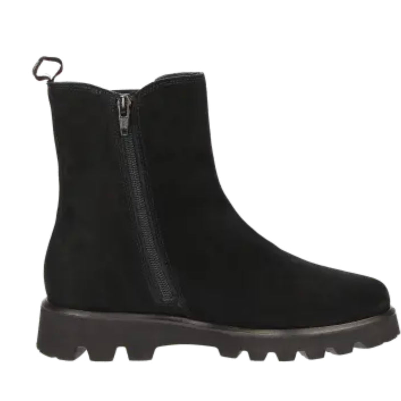 Sioux Black Suede Ankle Boot 729H