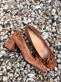 Luca Grossi Brandy Heeled Court Shoe with metal front detail CH758