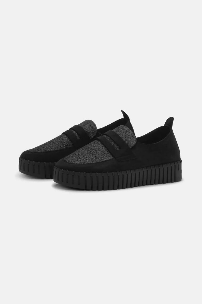 Ilse Jacobsen Tulip Black/Black Loafer 3878
