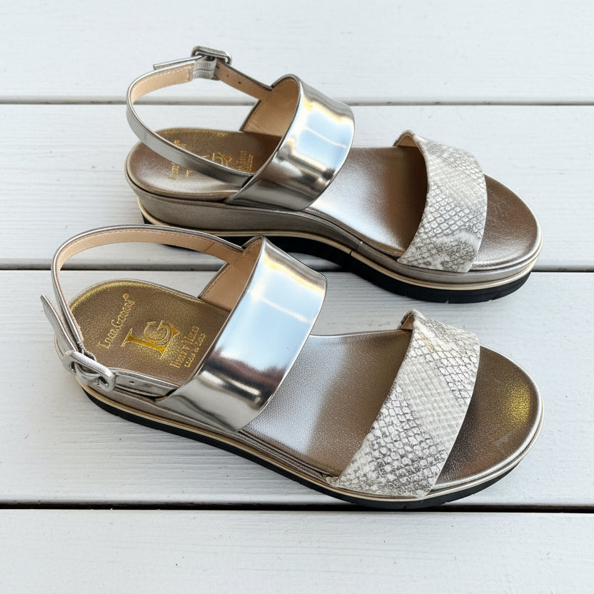 Luca Grossi Sandal Gold Snake C437S