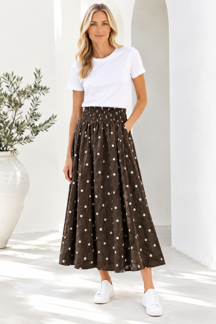 Frockk Skirt Lulu Chocolate Spot