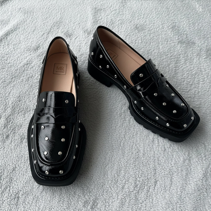 MR Shoes Loafer Black High shine Mista