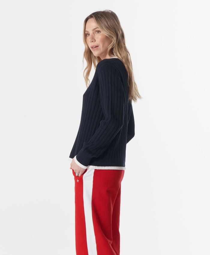 Cloth Paper Scissors Jumper Glow Parisian Navy C1847