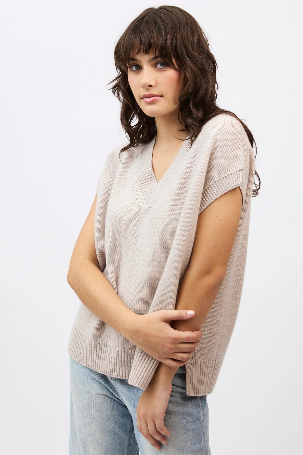 Mia Fratino Vest Xavier Alabaster 26905