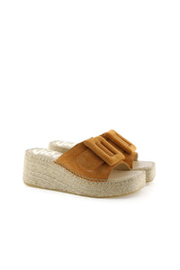 Vidoretta Tan Platform Slide