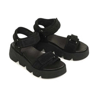 Eos Kaida Black Suede Sandal