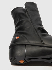 Softinos Boots Black Leather Rott809SOF