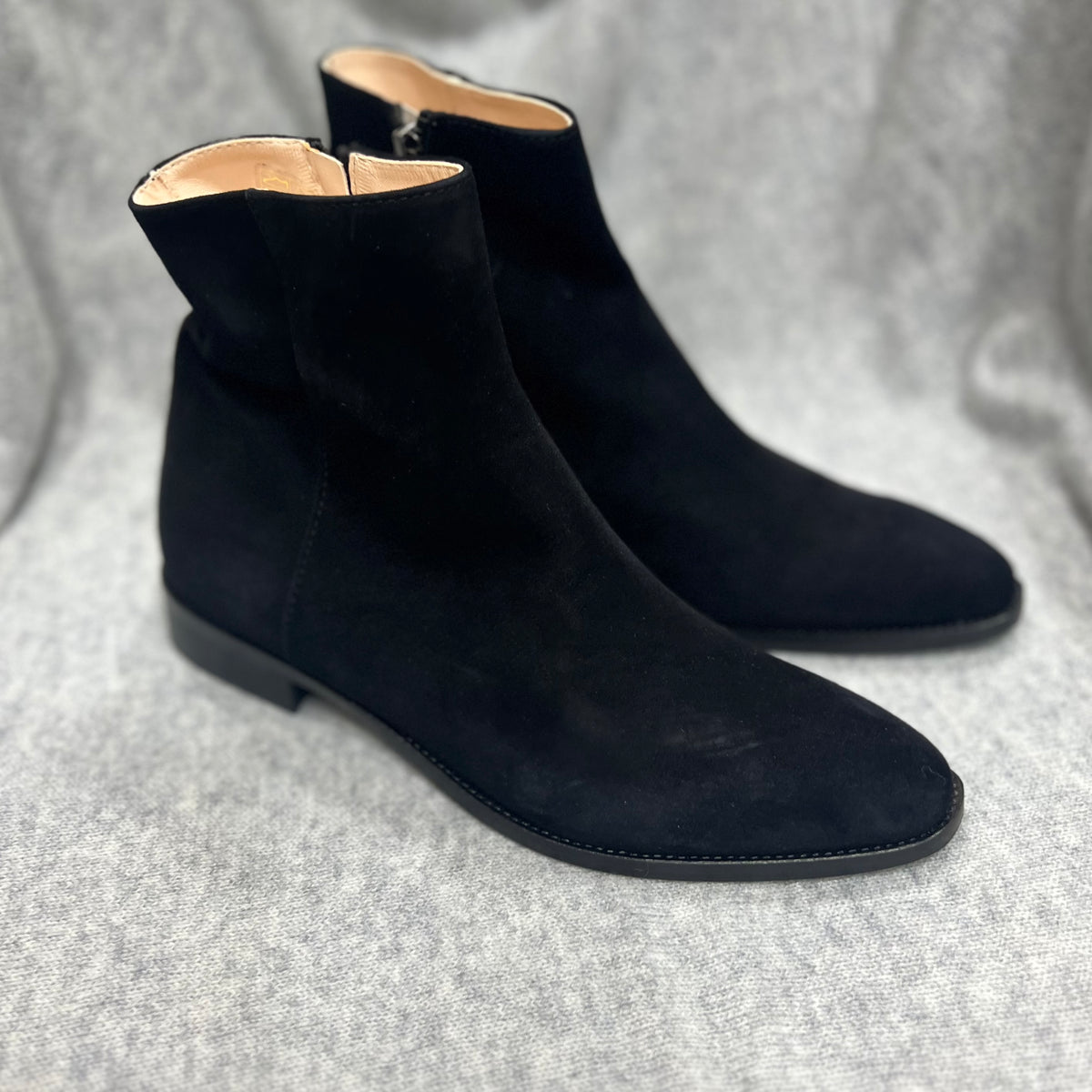 L’Ecologica Black Suede Ankle Boot 8800