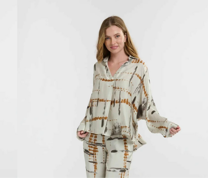 Italian Star Shirt Cream Print