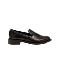 Zinda Black Engraved Slip On Moccasin 2955