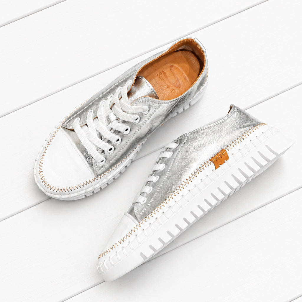 Sempre Di Sneaker Low Top White/Silver 139