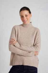Alessandra Fifi Polo Sweater Beige