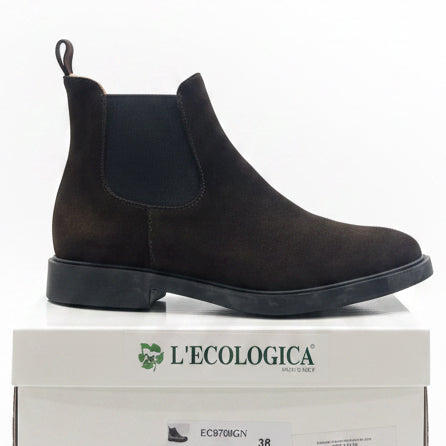 L'Ecologica Boot Ankle Chocolate Suede 8700