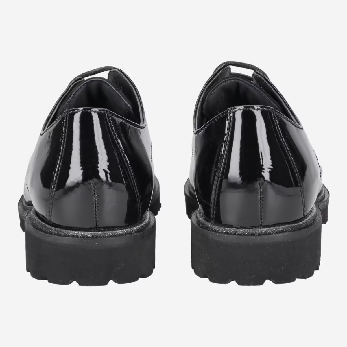 Sioux Black Patent/Suede Lace up 749H