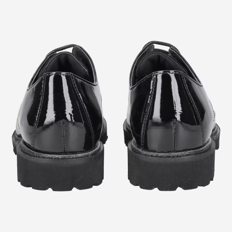 Sioux Black Patent/Suede Lace up 749H