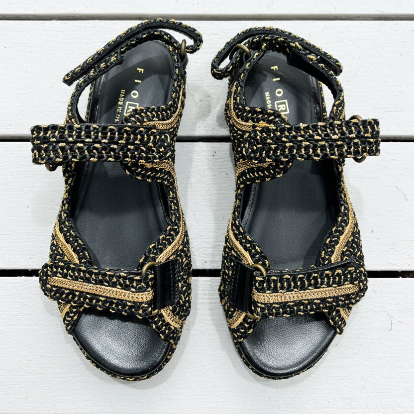Fiorina Sandal Oro Nero 557S