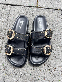 Chrissie Slide Star Black Stud