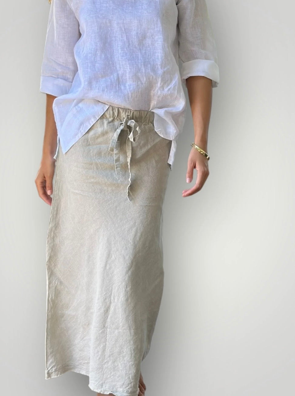 Frockk Skirt Anthea Linen Natural