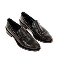 Zinda Black Engraved Slip On Moccasin 2955