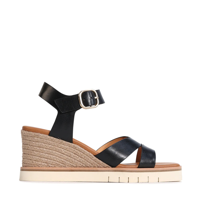 Eos Sandal Hazy Black Wedge