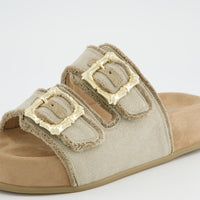 Paul Green Slide Beige Platform 6221-009