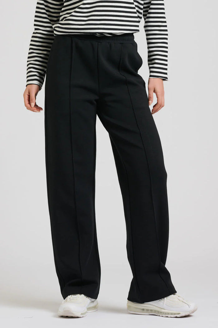 Est1971 Black Pant with Velvet Stripe