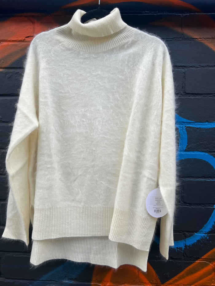Alessandra Rose Brushed Cashmere Polo Ivory  W251.30IT