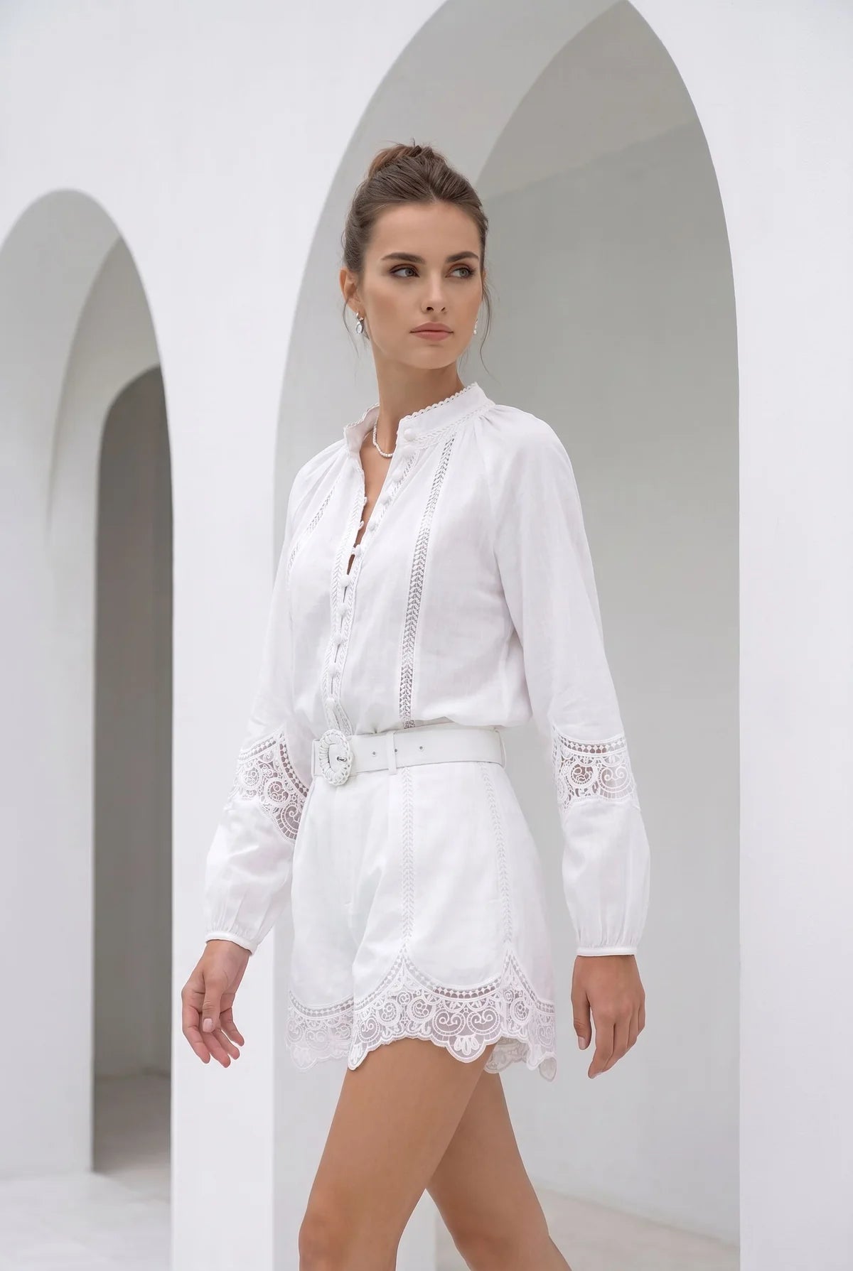 GDS Blouse Meissen Linen White 252330889