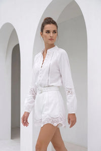 GDS Blouse Meissen Linen White 252330889