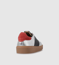 S.di Silver/Black/Red Sneaker 3306