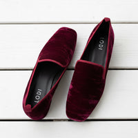 Lodi Loafer Burgundy Velvet