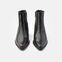 Paul Green Boots Black Croc Ankle 9780-026