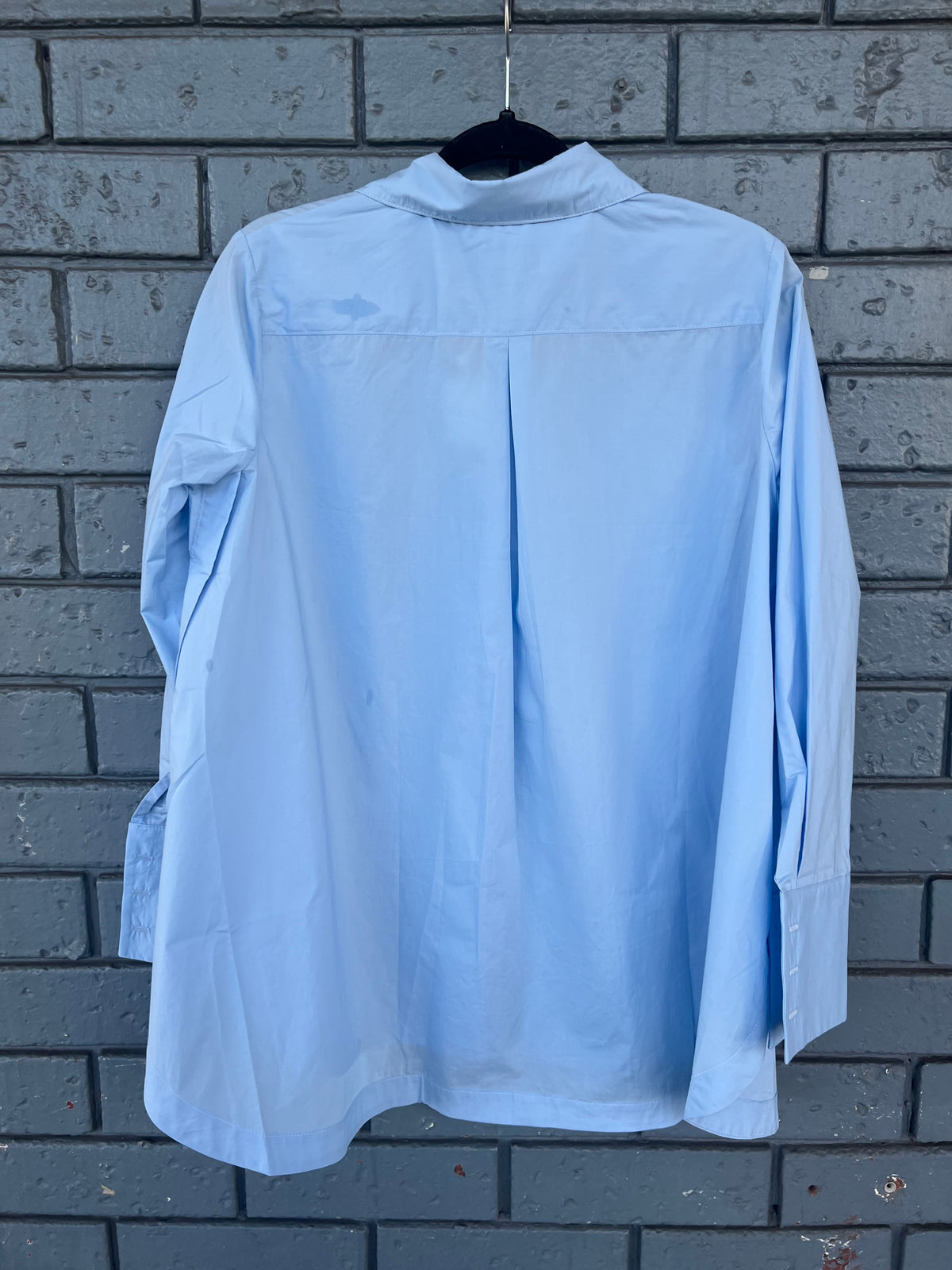Etta Phoebe Round Collar Shirt Pale Blue W2501