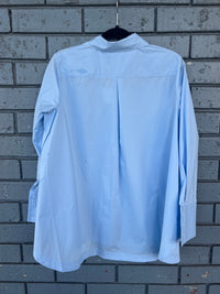Etta Phoebe Round Collar Shirt Pale Blue W2501