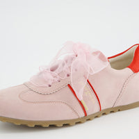 Paul Green Sneaker Princess Pink / Poppy Red Trim 5508-039