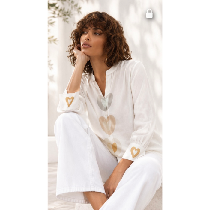 Herzen’s Shirt Taffy Acquamarin Superwhite 6091