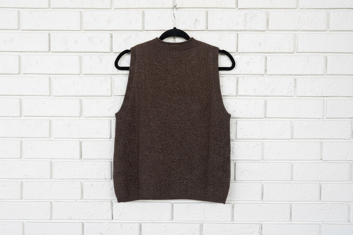 Mansted Vest Crew Neck Zola Brown