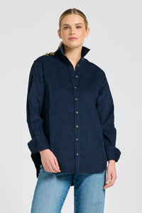 Shirty Shirt Relaxed French Navy Pincord Elodie