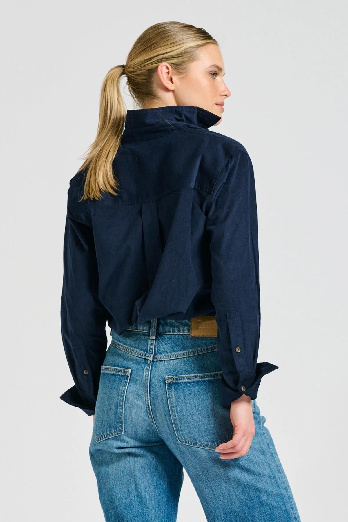 Shirty Shirt Relaxed French Navy Pincord Elodie