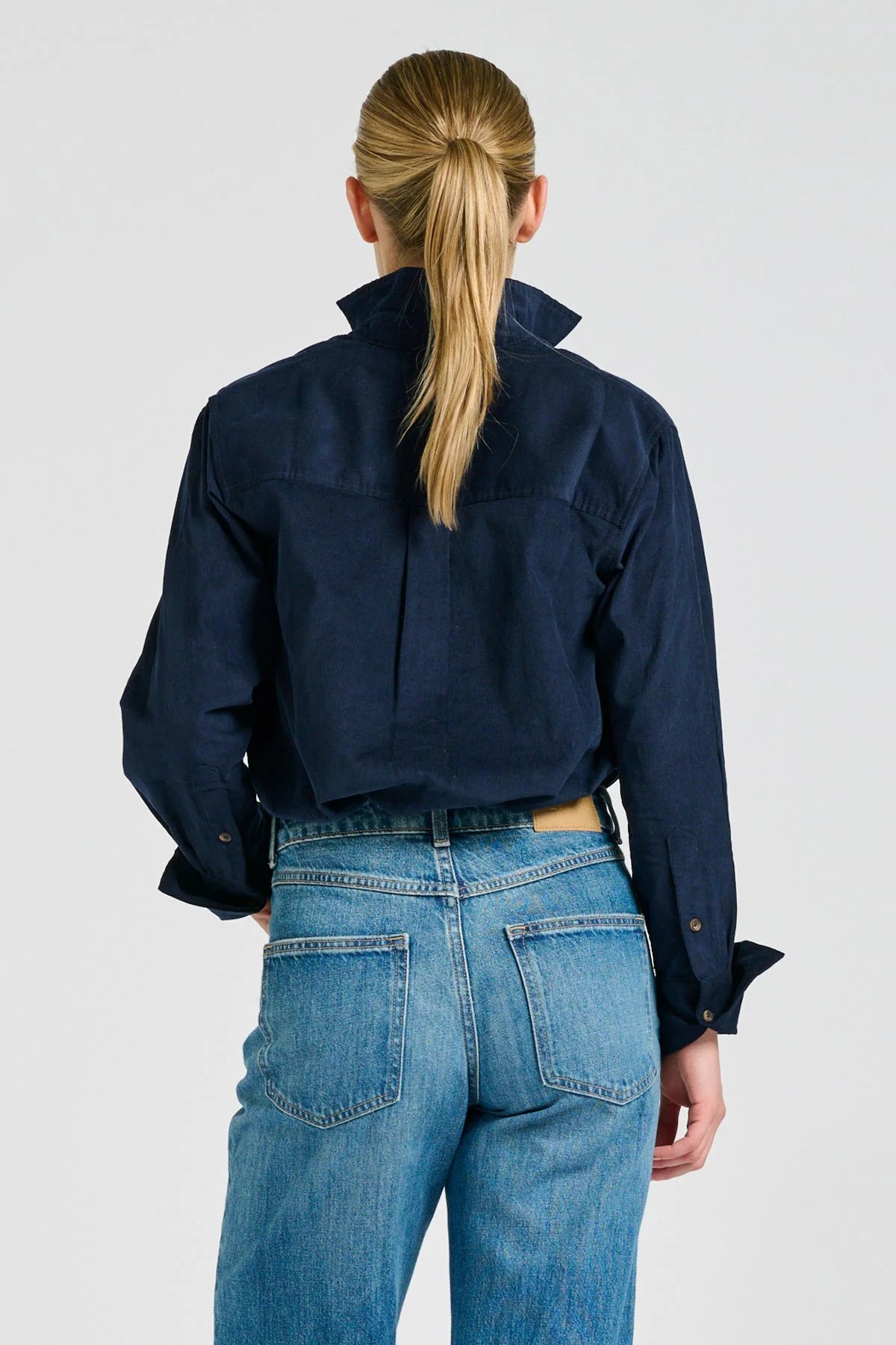 Shirty Shirt Relaxed French Navy Pincord Elodie