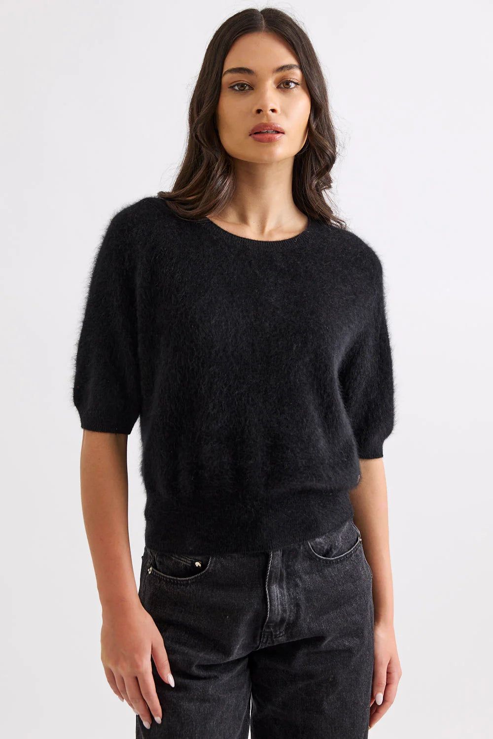 Mia Fratino Tee Birdie Jet Black 25393