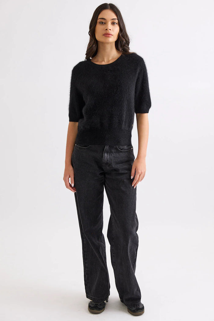 Mia Fratino Tee Birdie Jet Black 25393