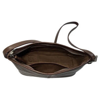 Hi Ho Bag Audrey Chocolate Leather Double Strap
