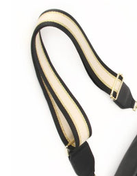 Hi Ho Bag Obsessed Black/Gold Woven Strap