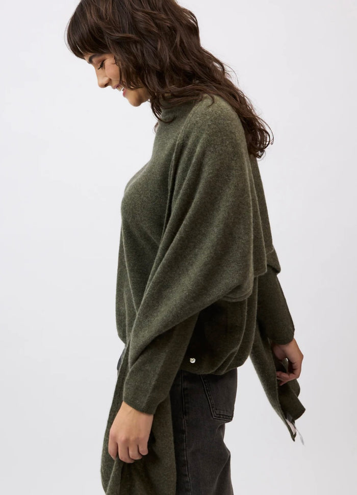 Mia Fratino Scarf Cashmere Military 18501