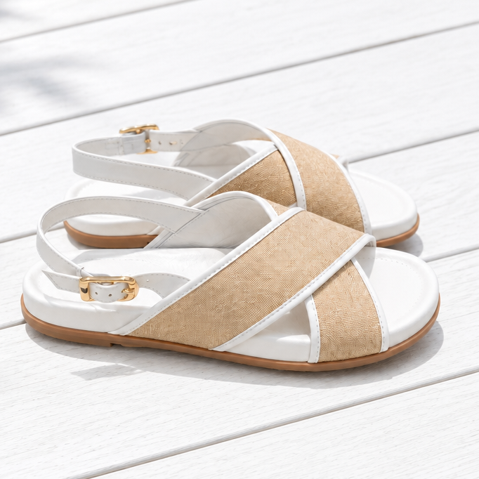 Chrissie Sandal Raffia Sunday